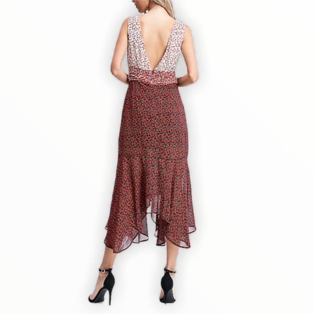 Express Emory Park Floral Midi Dress Size Small - Picture 2 of 11